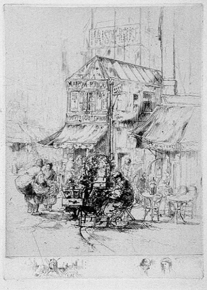 1<sup>er</sup> état;Un Coin de la Rue Lepic (2<sup>e</sup> planche)