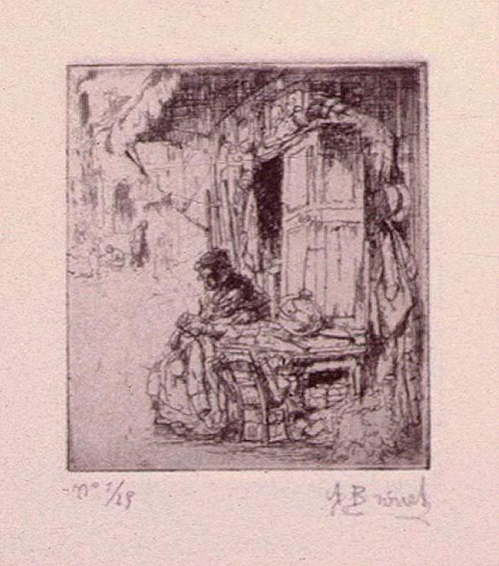 la Petite Brocanteuse;19. Portrait de Spies, la Brocanteuse etc.;91. Petite Brocanteuse;état unique