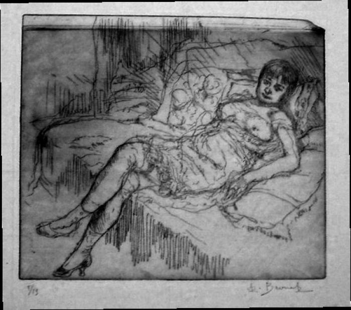 la Femme au Divan (1<sup>er</sup> état)