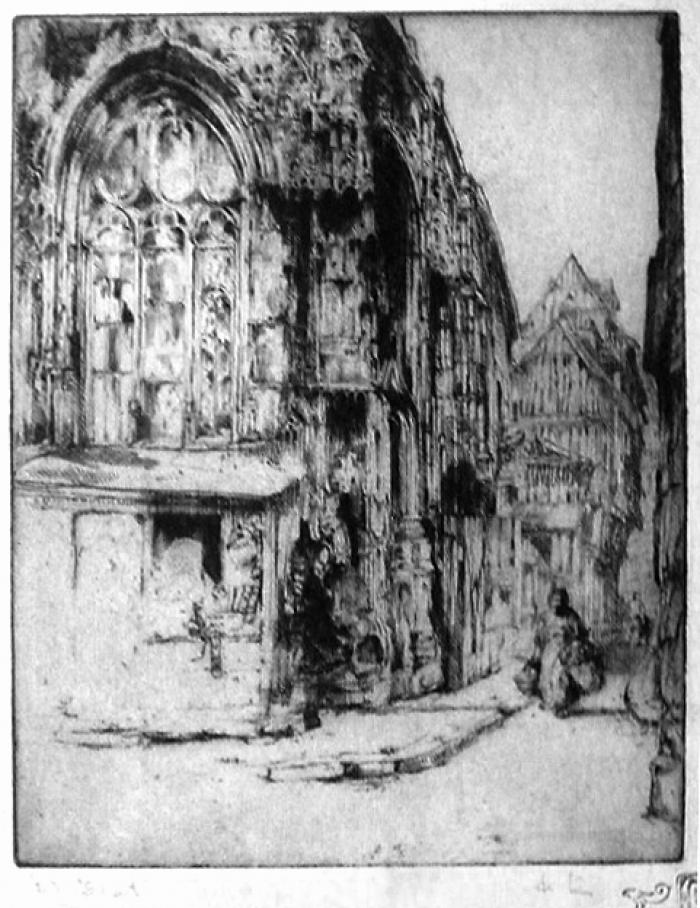 Saint-Etienne des Tonneliers à Rouen (1<sup>er</sup> état)