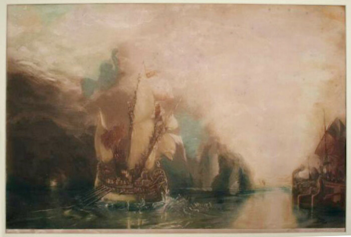Ulysse narguant Polyphème