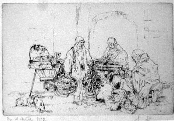 Marchands de Légumes;1<sup>er</sup> état